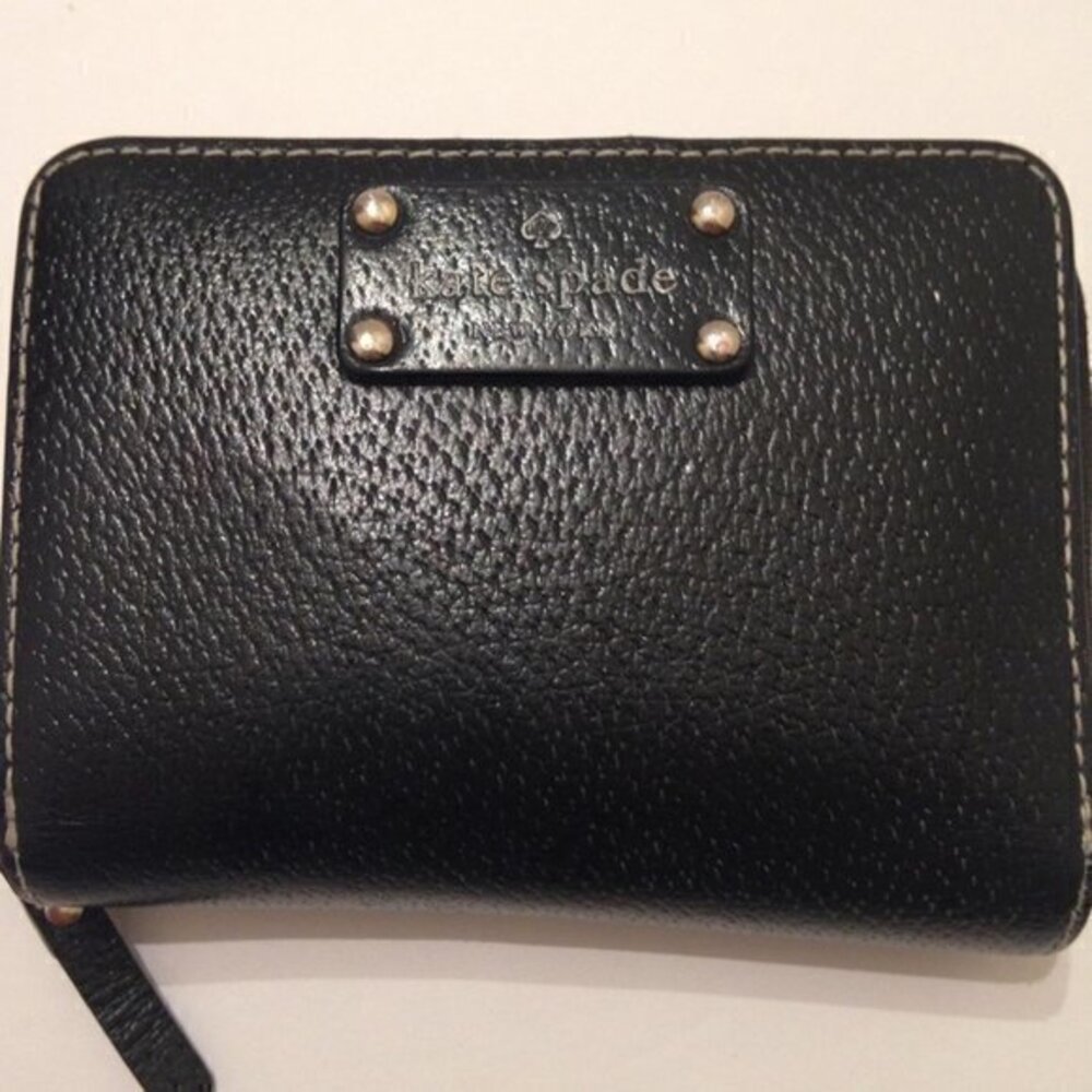 KATE SPADE BLACK LEATHER WALLET